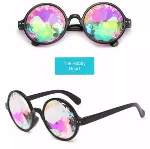 Black Kaleidoscope Glasses